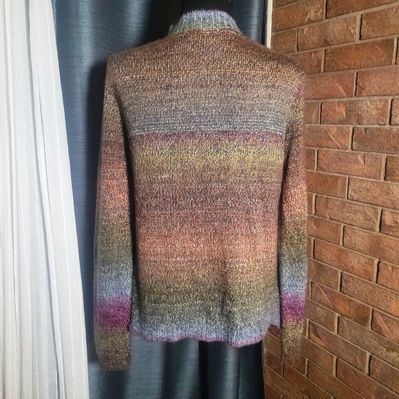 American Rag Cie Ultra Soft Multicolored Open-Front Long Sleeve Cardigan - Sz S - Picture 6 of 11